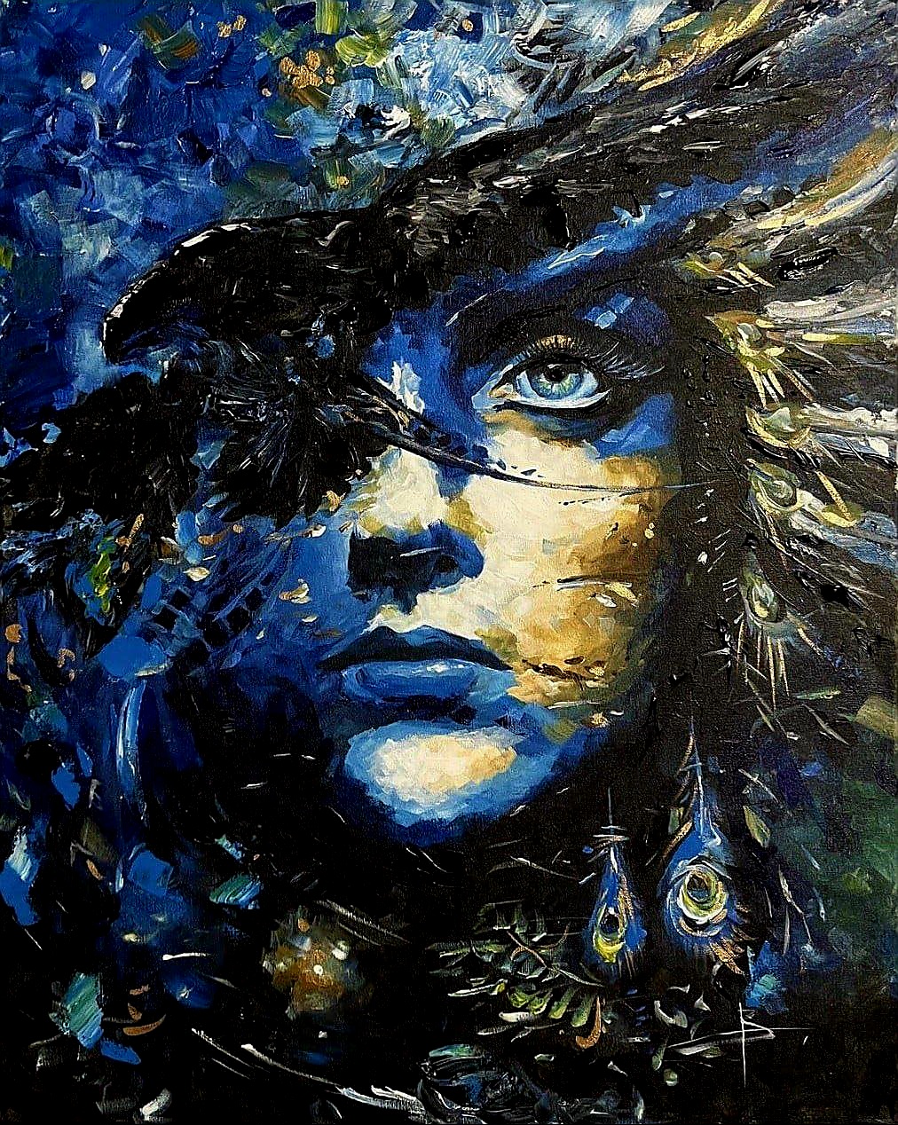 Between Worlds — Original Acrylic Painting by Vincent Scurro (24×30)