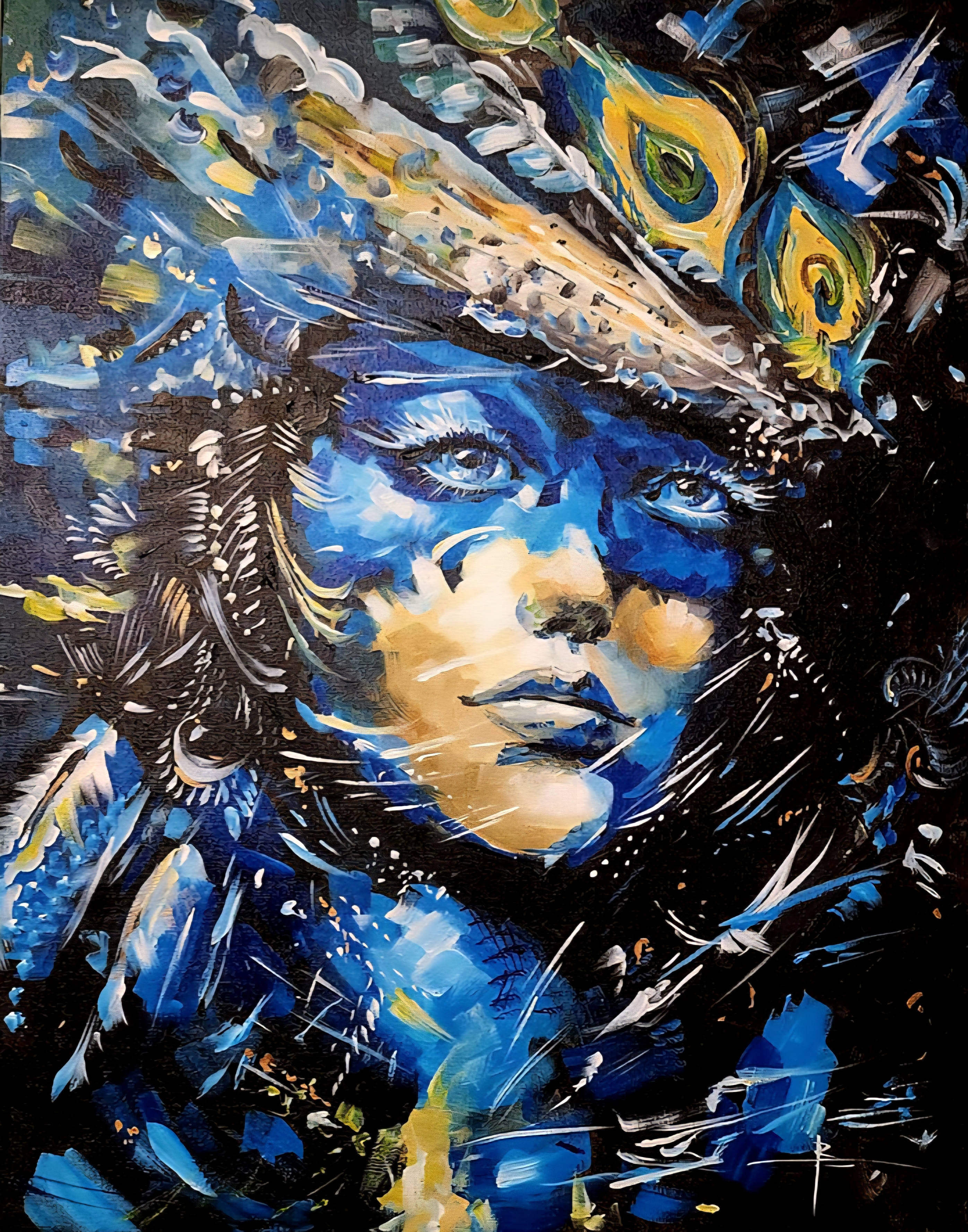 The Knowing One — Original Acrylic Painting by Vincent Scurro (24×30)