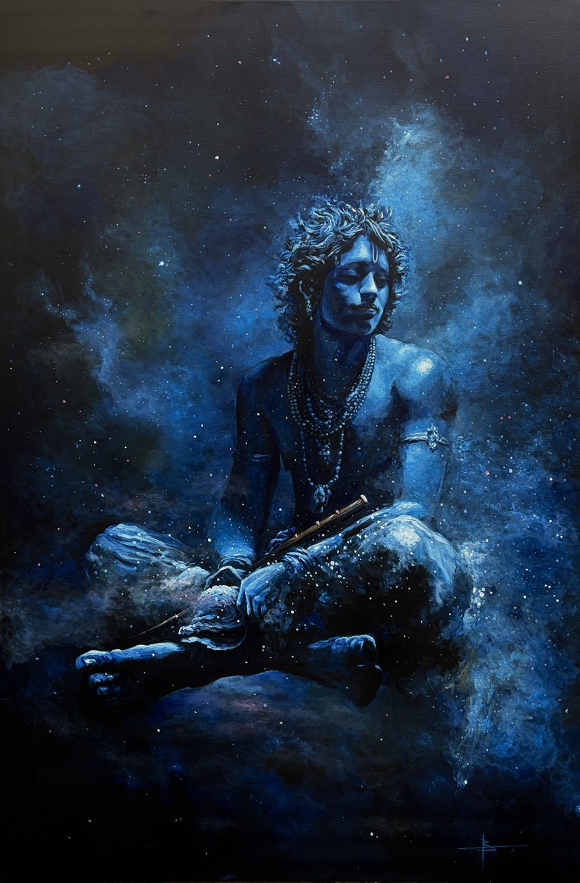 Krishna Original Painting 24x36 | Las Vegas Contemporary Artist