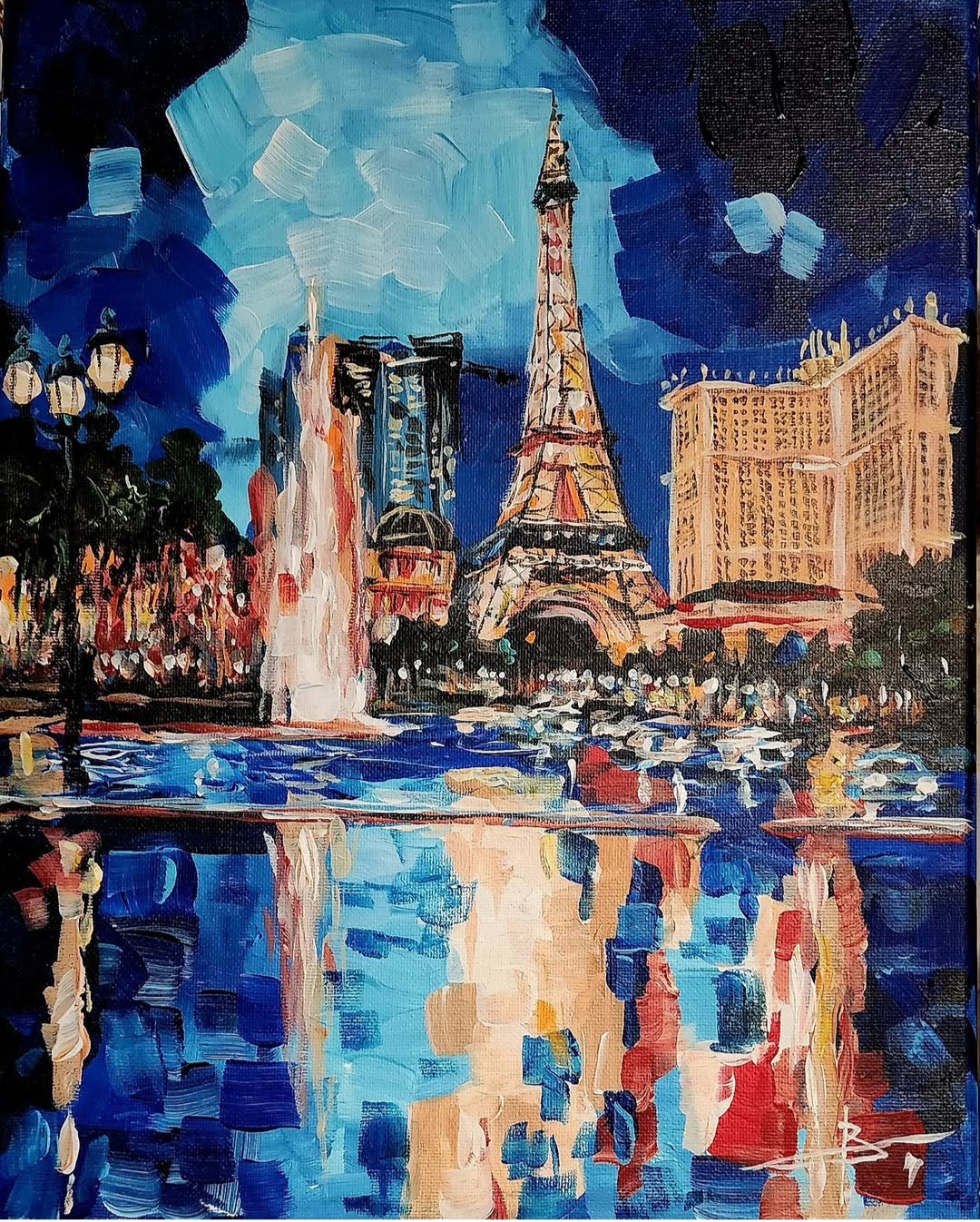 Viva Las Vegas — Original Acrylic Painting by a Local Las Vegas Artist, 11x14